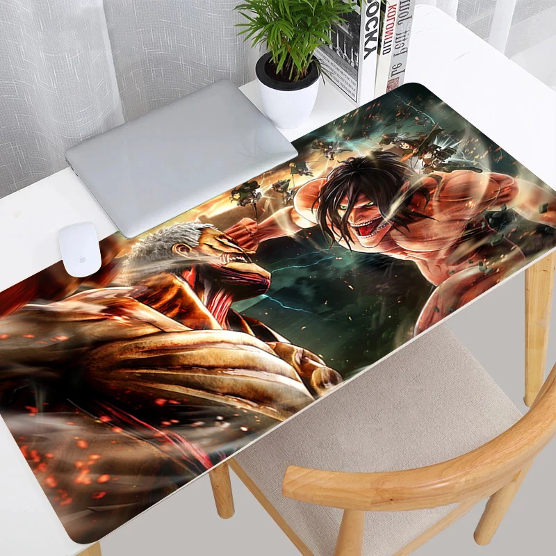 Attack on Titan Mouse Pad Desk Protector Keyboard Mat Gaming Gamer Pc Accessories Mats Computer Desktop 14 - Attack On Titan Store