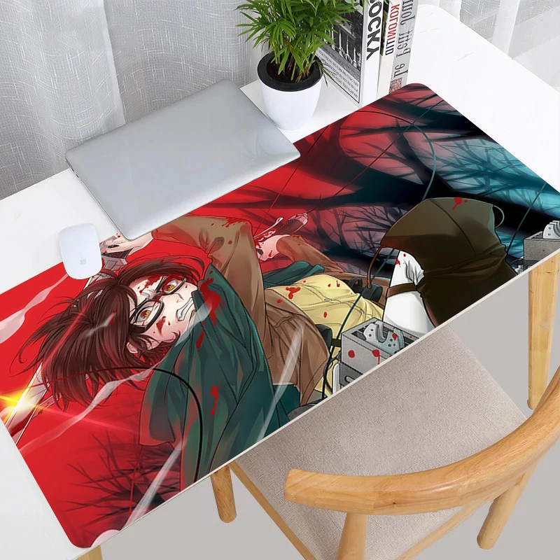 Attack on Titan Mouse Pad Desk Protector Keyboard Mat Gaming Gamer Pc Accessories Mats Computer Desktop 17 - Attack On Titan Store