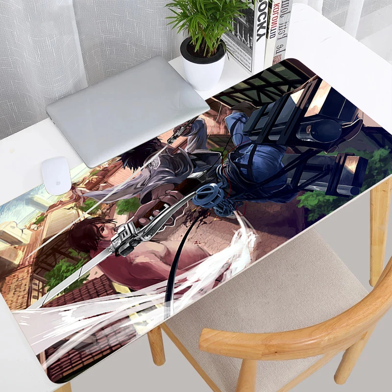 Attack on Titan Mouse Pad Desk Protector Keyboard Mat Gaming Gamer Pc Accessories Mats Computer Desktop 18 - Attack On Titan Store