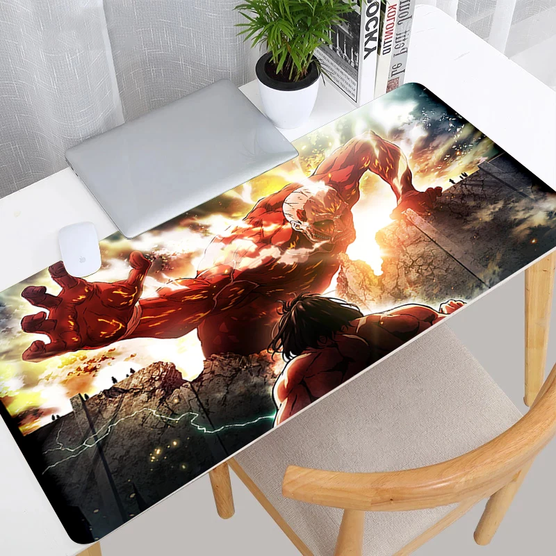 Attack on Titan Mouse Pad Desk Protector Keyboard Mat Gaming Gamer Pc Accessories Mats Computer Desktop 6 - Attack On Titan Store