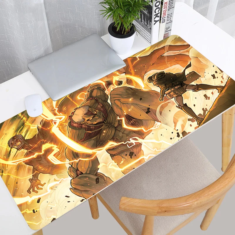 Attack on Titan Mouse Pad Desk Protector Keyboard Mat Gaming Gamer Pc Accessories Mats Computer Desktop 9 - Attack On Titan Store