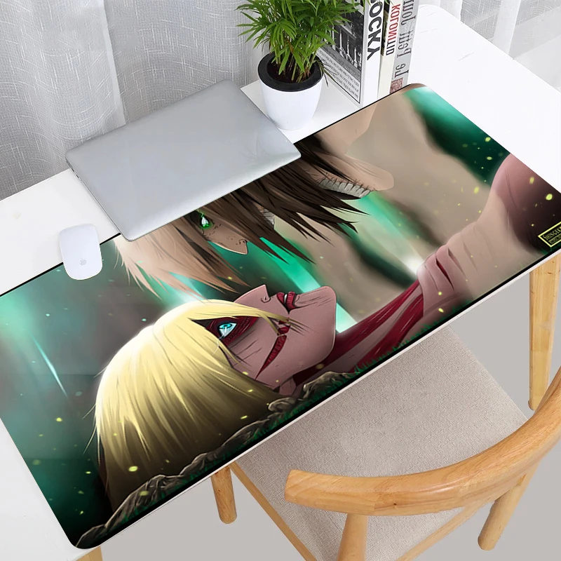 Attack on Titan Mouse Pad Desk Protector Keyboard Mat Gaming Gamer Pc Accessories Mats Computer Desktop - Attack On Titan Store