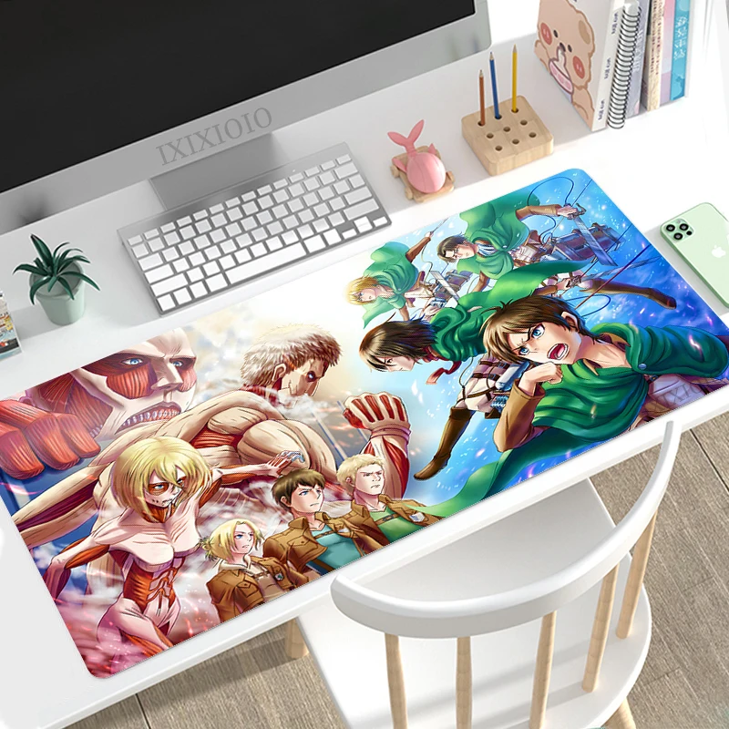 Shingeki No Kyojin Attack on Titan Anime Mouse Pad Gaming XL Home Computer HD Mousepad XXL 10 - Attack On Titan Store