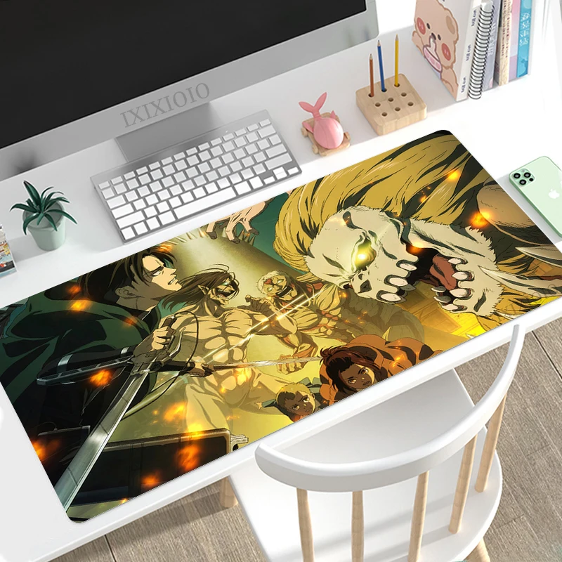 Shingeki No Kyojin Attack on Titan Anime Mouse Pad Gaming XL Home Computer HD Mousepad XXL 14 - Attack On Titan Store