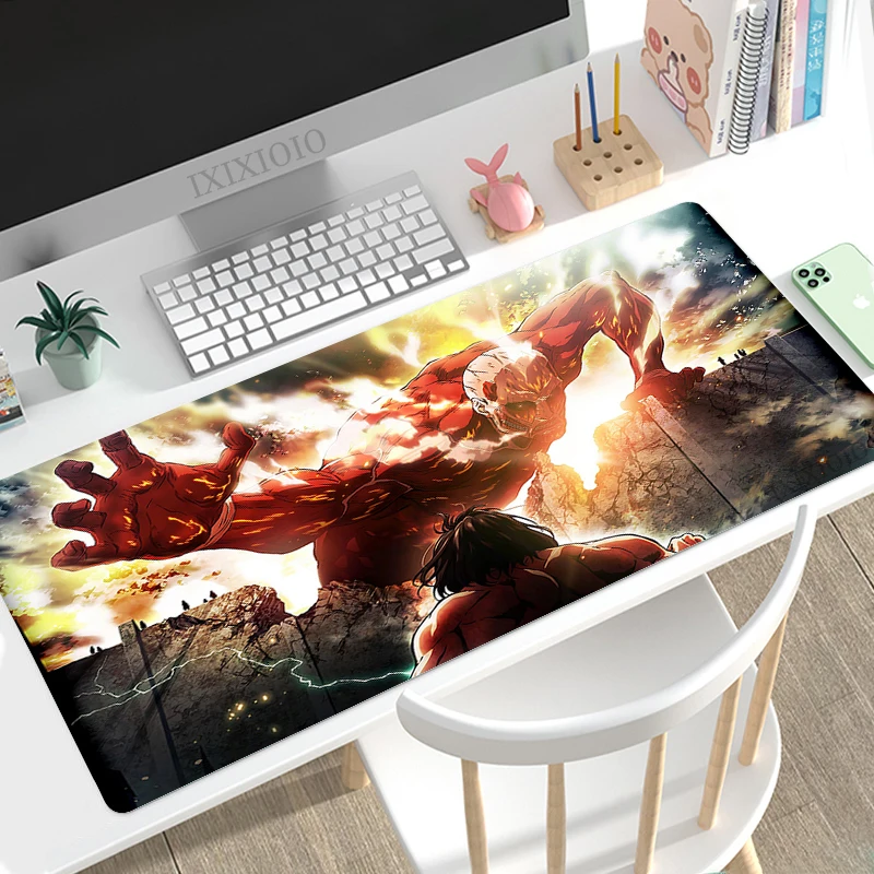 Shingeki No Kyojin Attack on Titan Anime Mouse Pad Gaming XL Home Computer HD Mousepad XXL 3 - Attack On Titan Store