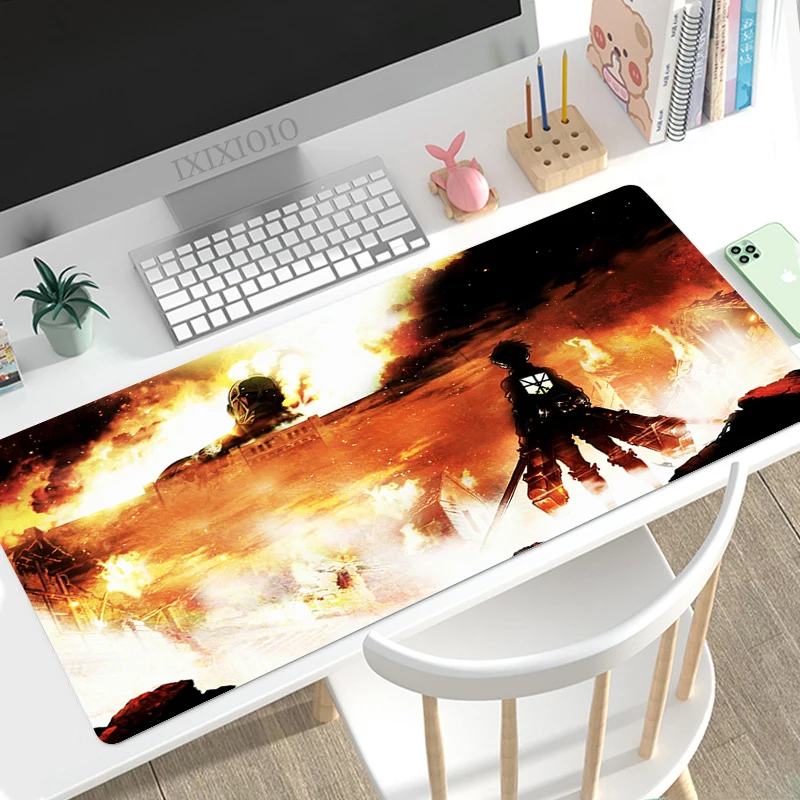 Shingeki No Kyojin Attack on Titan Anime Mouse Pad Gaming XL Home Computer HD Mousepad XXL 8 - Attack On Titan Store