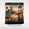 attack on titan 6pl shower curtains - Attack On Titan Store