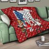 attack on titan anime premium quilt aot merry christmas outfit santa snowman reindeer quilt blanketeojyo - Attack On Titan Store