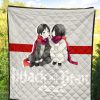 attack on titan anime premium quilt chibi mikasa and eren couple love wearing red scarf quilt blanketkqrw1 - Attack On Titan Store