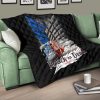 attack on titan anime premium quilt colossal titan face metal wings of free symbol quilt blanketa8e33 - Attack On Titan Store