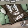 attack on titan anime premium quilt eren fighting white shining wings of freedom symbol quilt blanketfgf3l - Attack On Titan Store