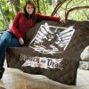 attack on titan anime premium quilt eren fighting white shining wings of freedom symbol quilt blanketr7nnu - Attack On Titan Store