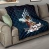 attack on titan anime premium quilt eren titan punch and eren human metal wings of freedom quilt blanketrhjqt - Attack On Titan Store