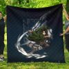 attack on titan anime premium quilt levi fighting wind blade metal wings of freedom quilt blanketccdry - Attack On Titan Store