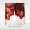 attack on titan shingeki no kyojin classic t shirt 14006 shower curtains - Attack On Titan Store