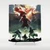 attack on titan shingeki no kyojin classic t shirt 14011 shower curtains - Attack On Titan Store