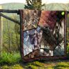 eren yeager and levi ackerman attack on titan premium quilt blanket anime home decor custom for fans 6l7up - Attack On Titan Store