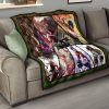 eren yeager and mikasa ackerman attack on titan premium quilt blanket anime home decor custom for fans dlice - Attack On Titan Store