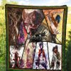 eren yeager and mikasa ackerman attack on titan premium quilt blanket anime home decor custom for fans sidxk - Attack On Titan Store