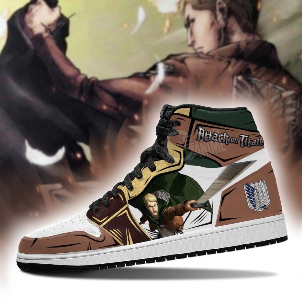 erwin smith jordan sneakers attack on titan anime sneakers gearanime 3 - Attack On Titan Store