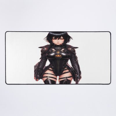 Mikasa In Leather Outfit Mouse Pad Official Cow Anime Merch
