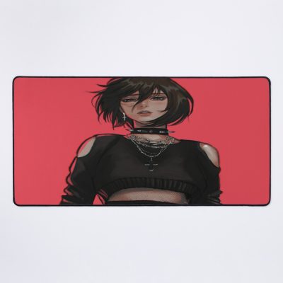 Goth Mikasa Mouse Pad Official Cow Anime Merch