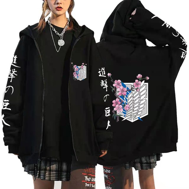 Anime Attack on Titan Zip Up Hoodies