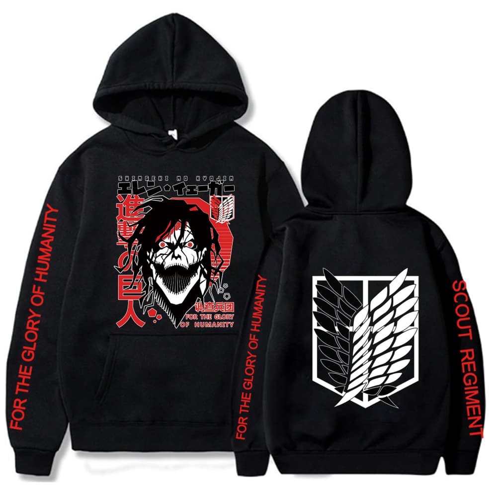 Attack On Titan Eren Yaeger Glory Hoodies